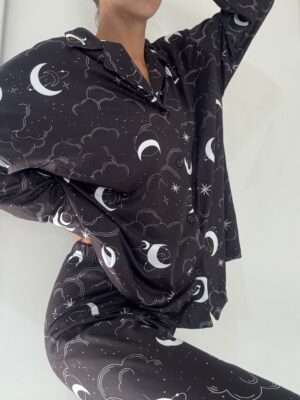 PIJAMA CAMISERO CIELO BLACK