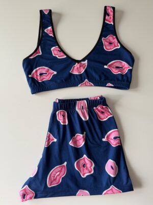 PIJAMA TOP/SHORT KISS